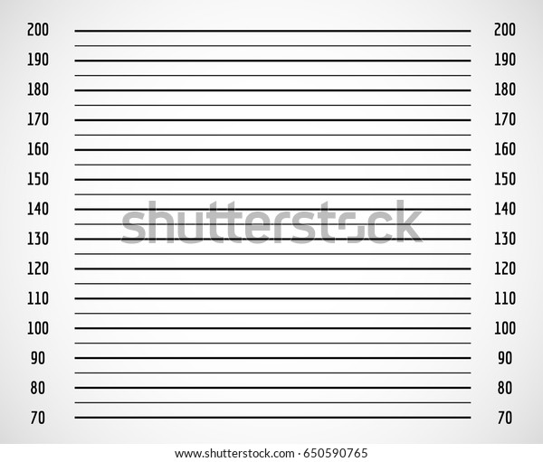 Photo Background Criminal Police Mugshot Centimeter Stock Vector 