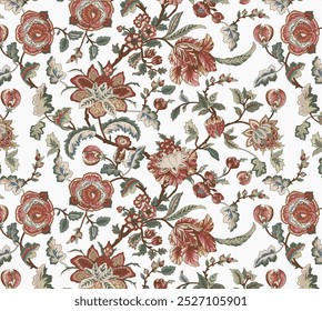 The photo is a background pattern featuring a floral motif on fabric. 
Tags: clothing, fabric, pattern, motif, flower