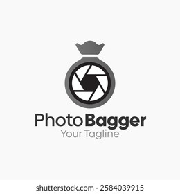 Photo Bagger Logo Design Template. Good for Business, Agency, Community and Organization