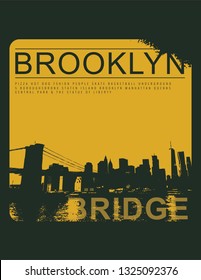 Photo based and Typographic illustration of new york . tee shirt graphics. print. vector
