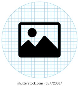 Photo  - black vector icon