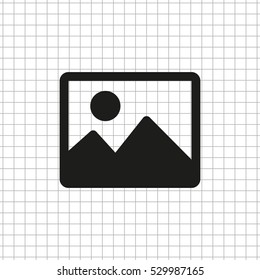 Photo  - black vector icon