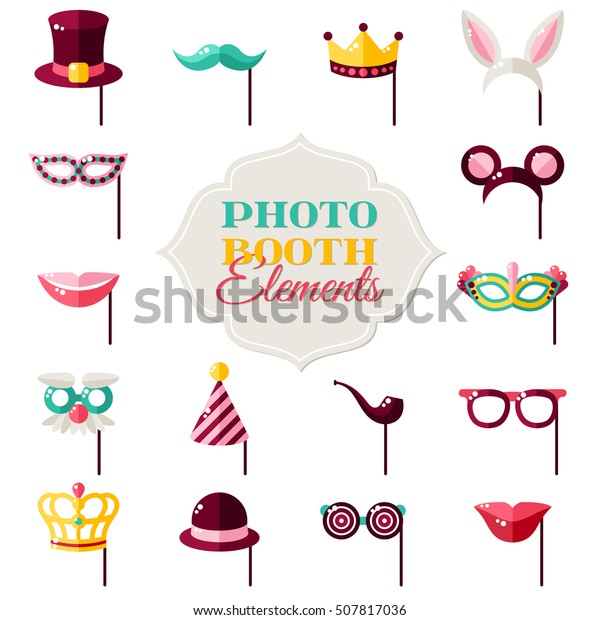 Immagine Vettoriale Stock 507817036 A Tema Foto Booth