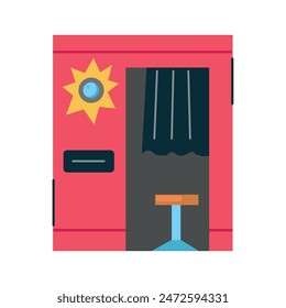 Photo booth icon clipart avatar logotype isolated vector illustration