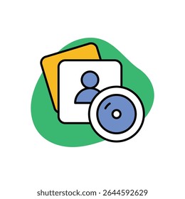 Photo Booth Icon vector stock illustration