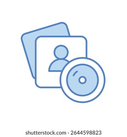 Ilustração de stock do vetor do ícone da cabine de foto