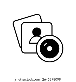 Photo Booth Icon vector stock illustration