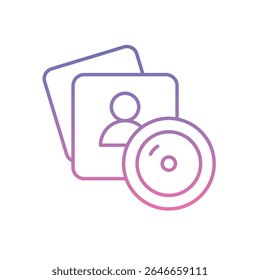Photo Booth Icon vector stock illustration