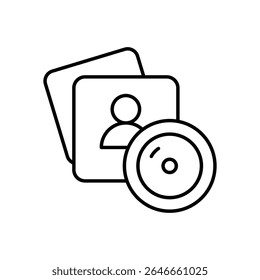 Photo Booth Icon vector stock illustration