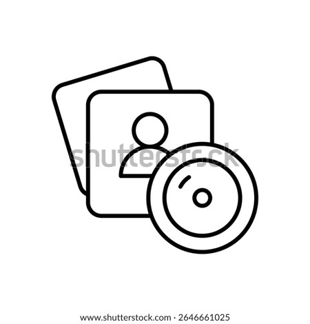 Photo Booth Icon vector stock illustration