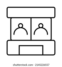 Photo Booth line art icon