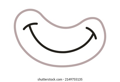 Photo Booth Prop cartoon mouth. Vector illustration