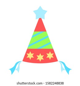 Photo booth prop. Flat design vector illustration.