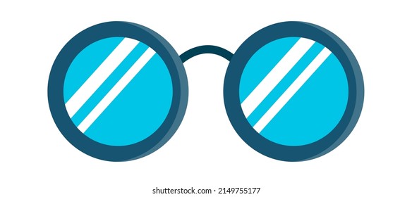 Gafas de Photo Booth Prop. Ilustración del vector