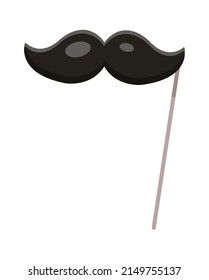 Photo Booth Prop mustache. Vector illustration