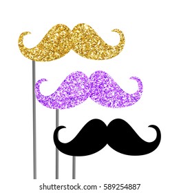 photo booth props vector illustration