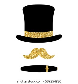 photo booth props vector illustration