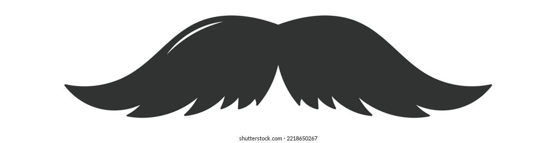 Photo Booth Retro mustache flat icon