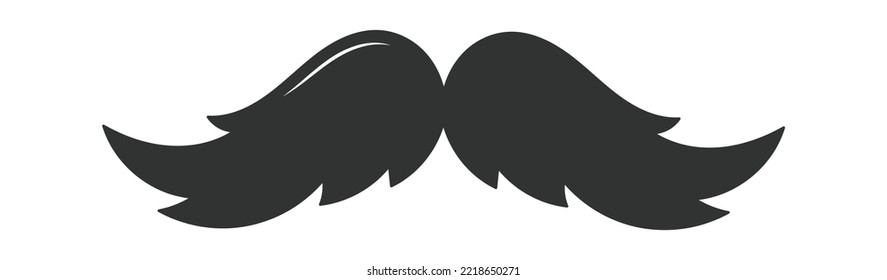 Photo Booth Retro mustache flat icon