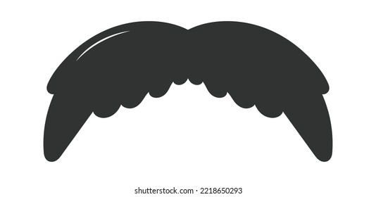 Photo Booth Retro mustache flat icon