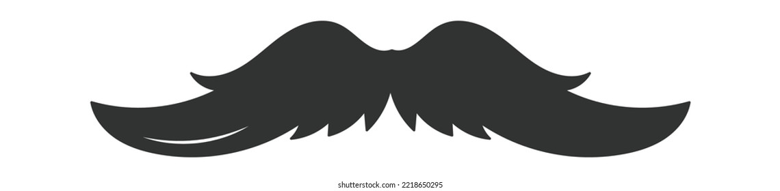 Photo Booth Retro mustache flat icon