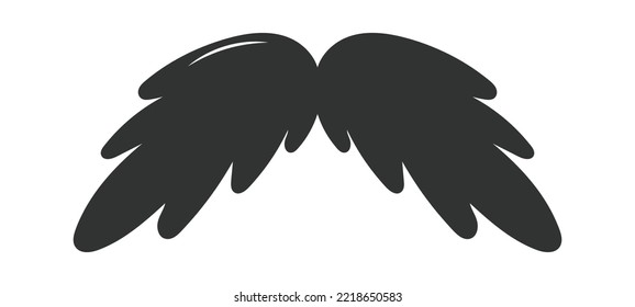Photo Booth Retro mustache flat icon