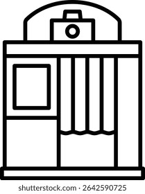 Photo booth vector icon. Can be used for printing, mobile and web applications.