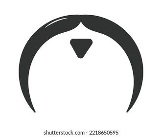Photo Booth Vintage man's mustache flat icon