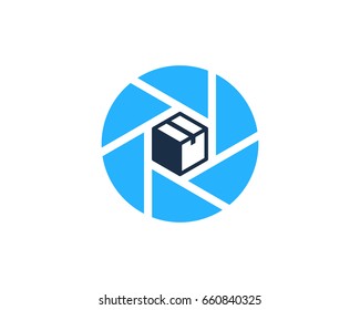 Photo Box Icon Logo Design Element