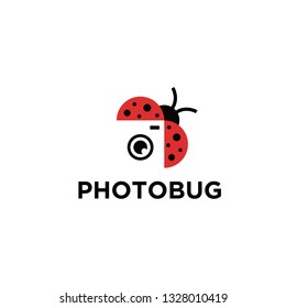 photo bug logo design unique