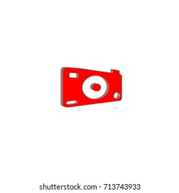 Photo camera. 3D icon