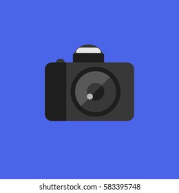 photo camera blue