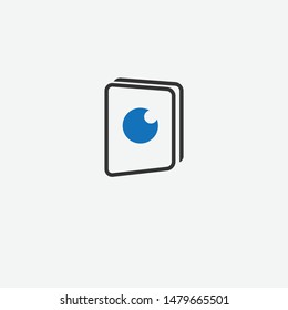 Photo Camera Book. logo design