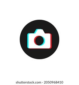 Photo Camera button, network icon, modern design