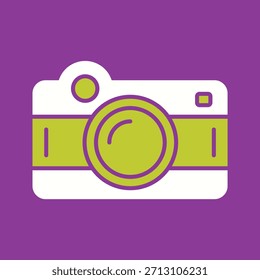 Ícone Gráfico Vetor Criativo de Câmera Fotográfica