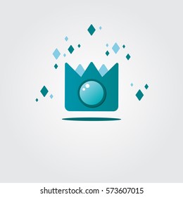 Photo camera with crown logo