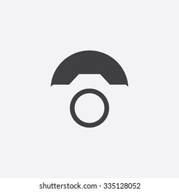 photo camera cut identity template icon design element