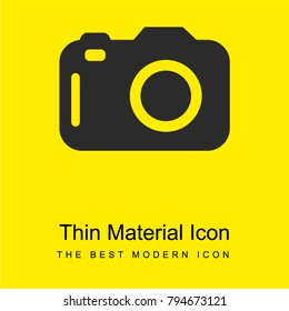 Photo camera Digital bright yellow material minimal icon or logo design