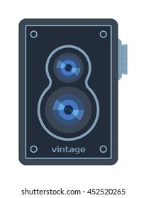 Photo camera and digital photo camera isolated vector