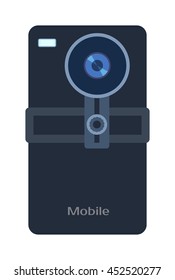 Photo camera and digital photo camera isolated vector