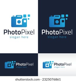 photo camera digital logo design vector icon symbol.