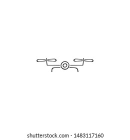 Photo camera drone icon. Hand drawn vector logo element. For business identity and branding, for drone flight schools, photographers and drone shops. - Powered by Shutterstock - Get 15% off with code: PIKWIZARD15
