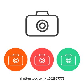 photo camera eps10 icon design vector graphics