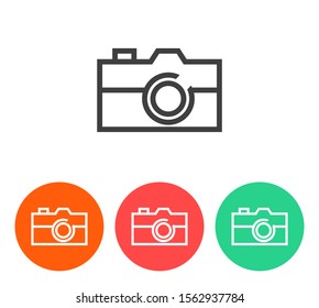 photo camera eps10 icon design vector graphics
