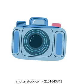 photo camera equipment icon isolated flat