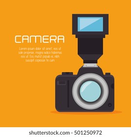 photo camera flash professional design graphic