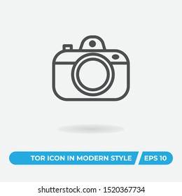 Photo camera flash vector icon, simple sign for web site and mobile app.