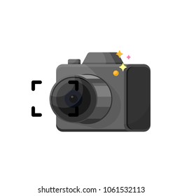 Photo camera flat icon