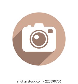 Photo camera flat icon
