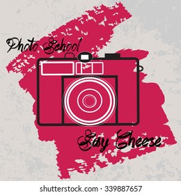 photo camera grunge background 